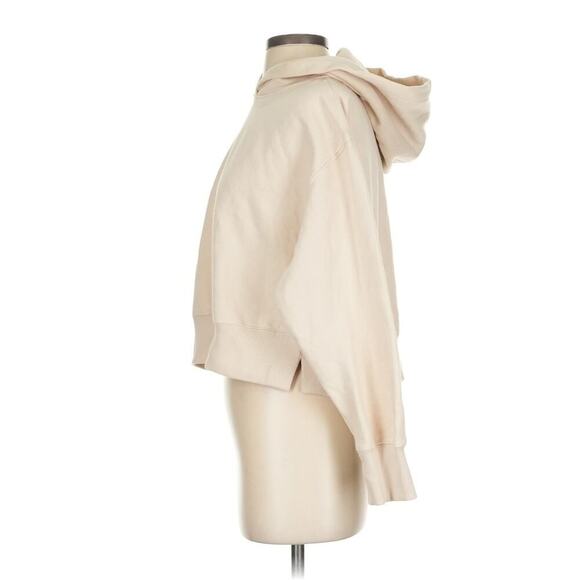 Zara Cropped Cream/Tan Hoodie - Soft & High Quality - Picture 2 of 4